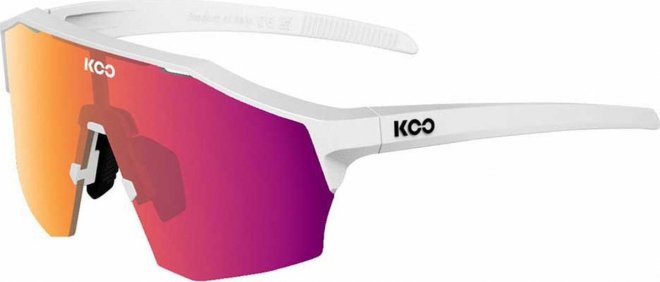 Очки спортивные Koo Alibi, белые с пурпурной линзой Matte White/Photochromic