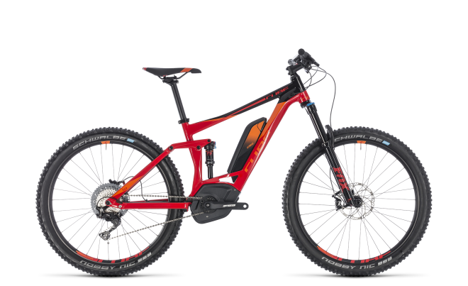 Велосипед Cube Stereo Hybrid 140 Race 500 27.5 (2018) Red/Orange