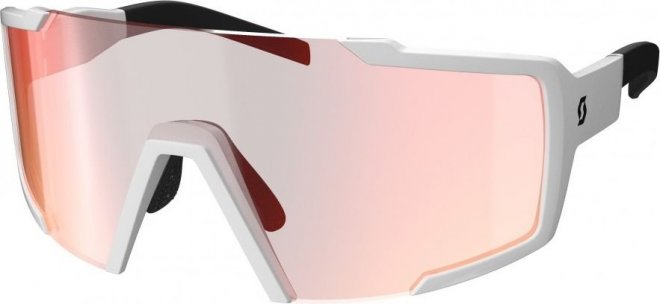 Очки спортивные Scott Shield Sunglasses, бело-красные White/Red Chrome
