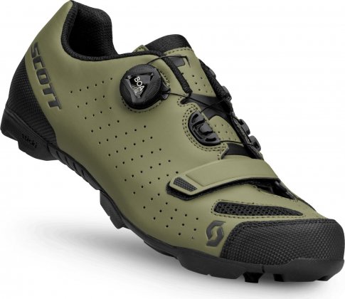 Велообувь Scott MTB Comp BOA® Shoe, зелёно-чёрная Fir Green/Black