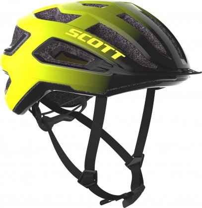 Шлем Scott Arx PLUS (CE) Helmet, чёрно-жёлтый Black/Radium Yellow