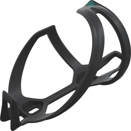 Флягодержатель Syncros Tailor 1.0 Left Bottle Cage, чёрный с бирюзовыми элементами Black/Teal Blue