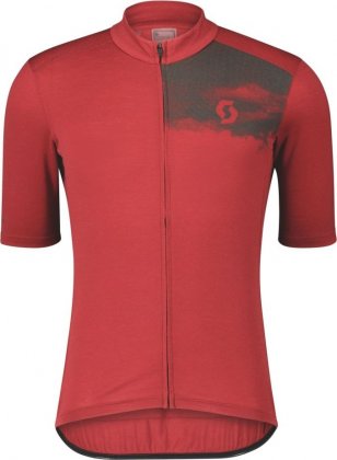 Джемпер Scott Gravel Merino S/SL, красный Tuscan Red/Dark Grey