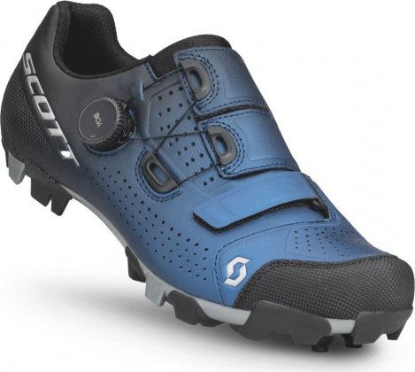 Велообувь Scott MTB Team BOA Shoe, чёрно-синяя Black Fade/Metallic Blue