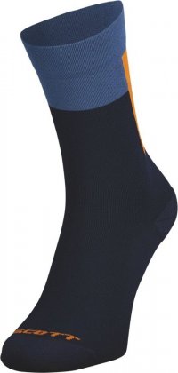 Носки Scott Block Stripe Crew Sock, чёрно-серые Dark Blue/Braze Orange