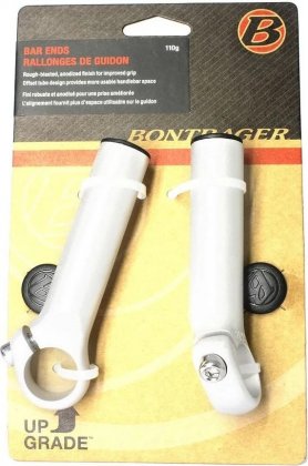 Рога на руль Bontrager ATB Straight Bar Ends, серебристые Silver