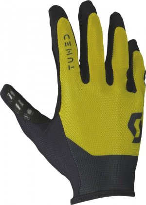 Перчатки с длинными пальцами Scott Traction Tuned LF Glove, жёлто-чёрные Savanna Green