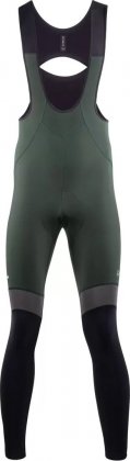 Рейтузы с лямками Nalini New Warm Reflex Bib Tight, зелёно-чёрные 4400