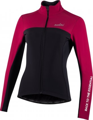 Куртка женская Nalini New Road Lady Jkt, чёрная маджента 4100