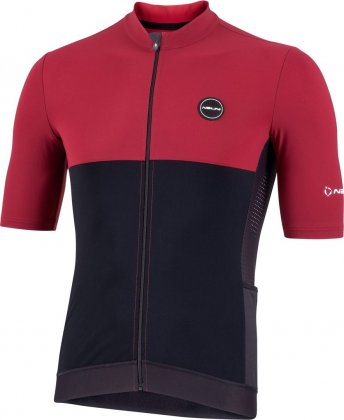 Веломайка с короткими рукавами Nalini Sun Cover Jersey, красно-чёрная 4100