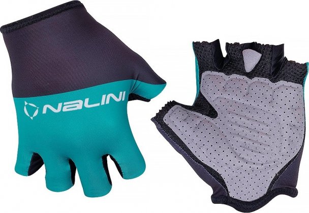 Перчатки с короткими пальцами Nalini Bas Freesport, бирюзово-чёрные 4251