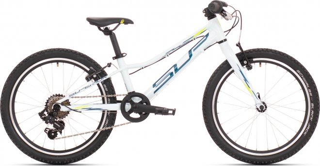 Велосипед Superior Racer XC 20 (2024) Glossy White/Petrol Blue/Neon Yellow