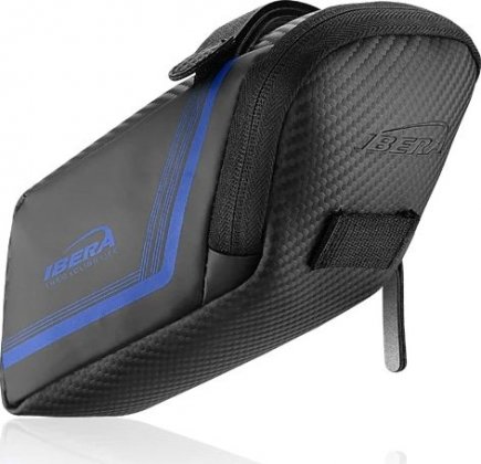 Сумка подседельная Ibera Strap-on SeatPak 16 Medium, с синими элементами Blue