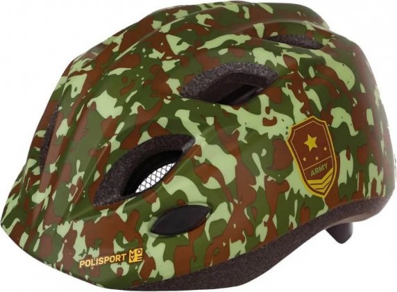 Шлем подростковый Polisport S Junior Premium, камуфляж Army Green